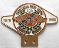 badge Morgan : MOG Western New York 20th anniversary badge Morgan : MOG Western New York 20th anniversary
